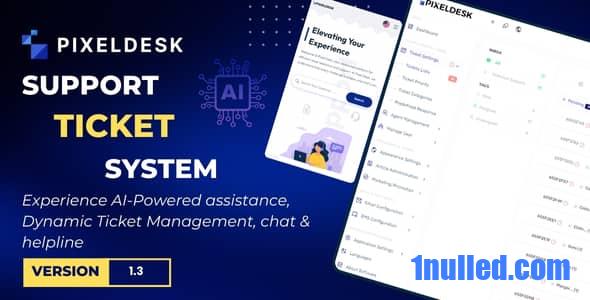 PixelDesk v1.3 Nulled - Поддержка системы заявок с OpenAI