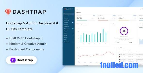 Dashtrap Nulled - Наборы пользовательского интерфейса панели администратора Bootstrap 5