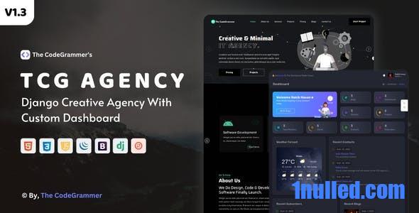 TCG AGENCY v1.3 Nulled - Агентство Django с индивидуальной информационной панелью