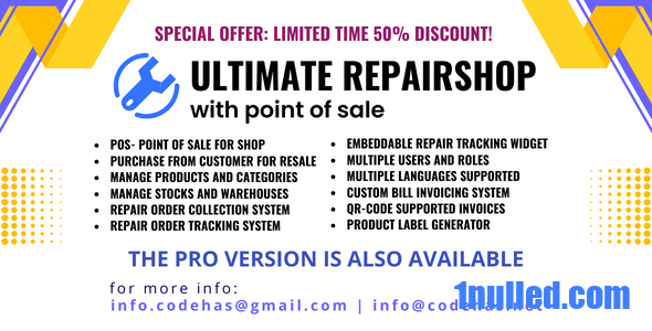 Ultimate repair shop solution with point of sale v0.6.4 Free - 