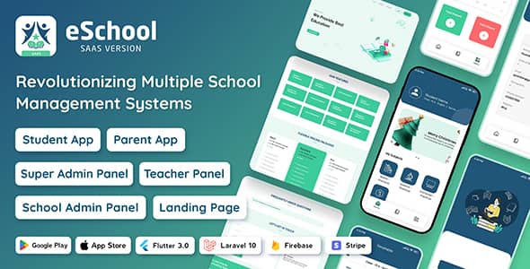 eSchool SaaS v1.1.1 Nulled - Система управления школой с учеником