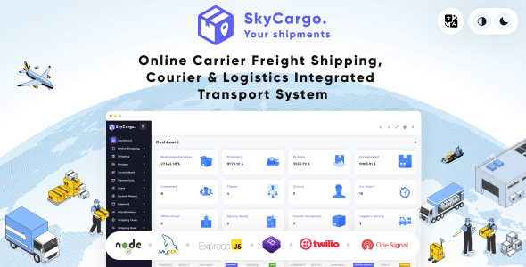 SkyCargo Nulled - Интегрированная транспортная система для грузовых перевозок, курьерских услуг и логистики