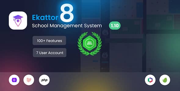 Ekattor 8 School Management System (SAAS) v2.0 Free - 