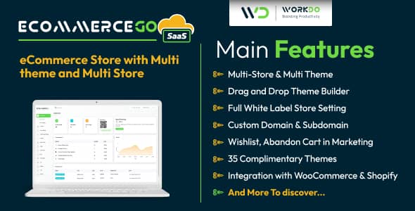 eCommerceGo SaaS v4.4 Nulled - Интернет-магазин с несколькими темами и несколькими магазинами