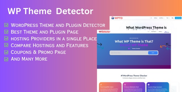 WordPress Theme Detector and Web Hosting Comparison React NextJS script Nulled - 6 марта 2024 г.