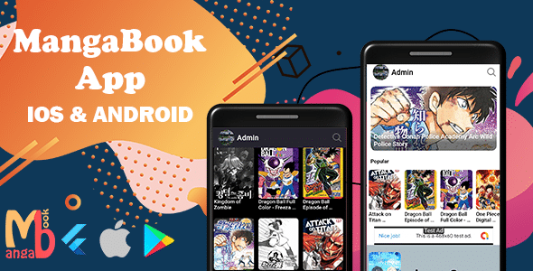 MangaBook v1.6.0 Nulled - Приложение Flutter Manga с панелью администратора