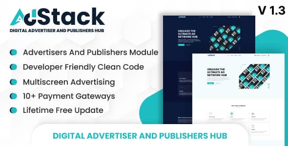 AdStack v1.3 Nulled - Центр цифровых рекламодателей и издателей