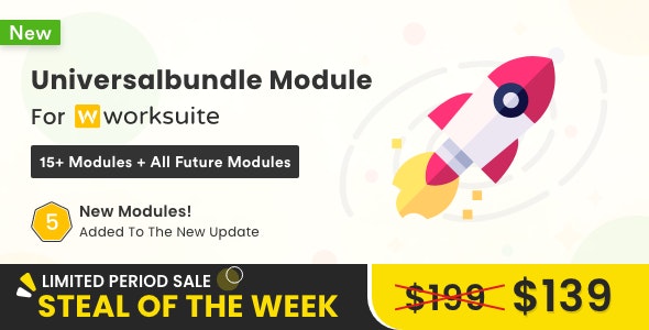 Universal Modules Bundle for Worksuite CRM v1.1.9 Free - 