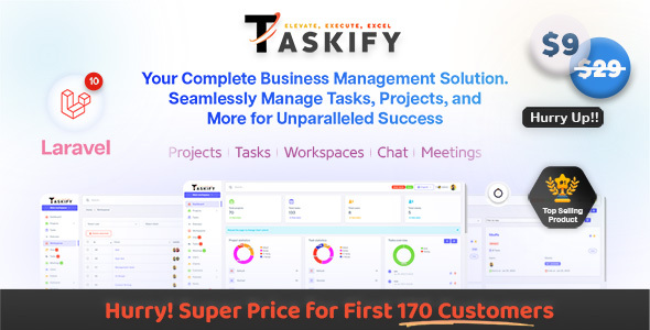 Taskify v1.0.8 Nulled - Управление проектами