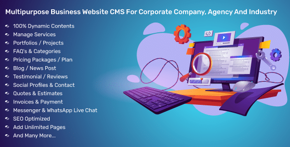 Multipurpose Business Website CMS For Corporate Company, Agency And Industry v4.1.0 Free - 