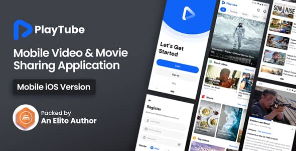 PlayTube IOS v1.8 Nulled - Совместное использование видеоскриптов. Мобильное приложение для iOS