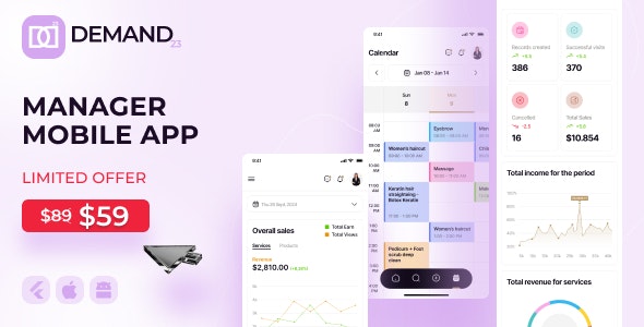 On-Demand24 v1.0 Nulled - Приложение-менеджер (iOS и Android)