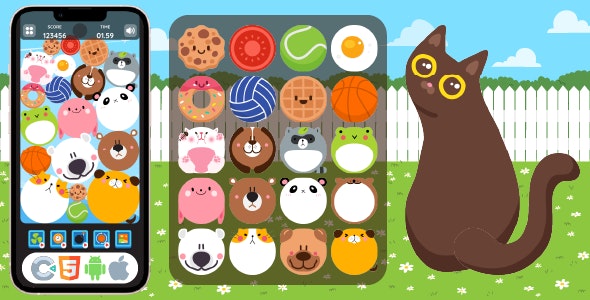 Animal Merge Nulled - HTML5-игра, Construct 3