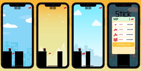 Stick Hero Nulled - iOS-игра SpriteKit Swift 5