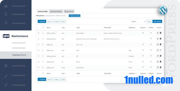 Checkout Field Editor for WooCommerce v3.6.2 Free - 