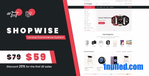 Shopwise v1.39.1 Nulled - Многоязычная система Laravel для электронной коммерции