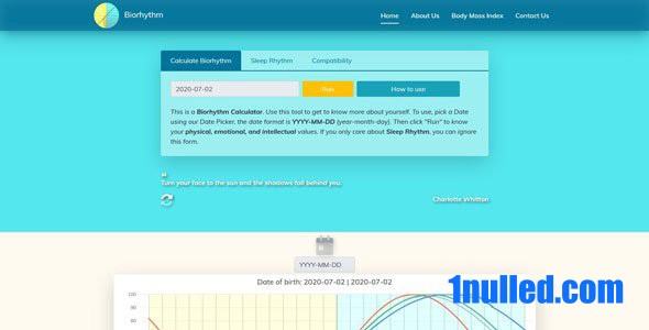 Yet Another Biorhythm Calculator PHP Free - 