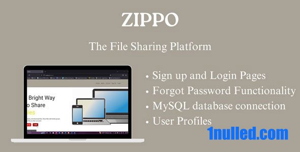 Zippo Fileshare Nulled - Платформа для обмена файлами