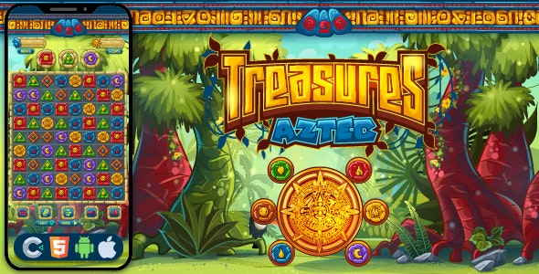 Treasure Aztec Nulled - HTML5-игра, Construct 3