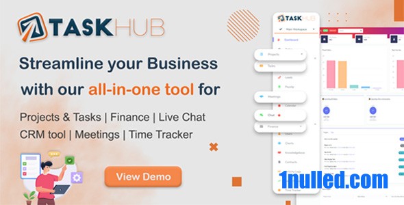 Taskhub v3.0.2 Nulled - Управление проектами, финансы, инструмент CRM