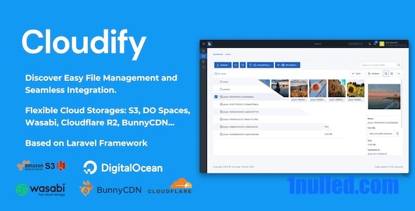 Cloudify v1.0.1 Nulled - Автономный файловый менеджер и облачное хранилище