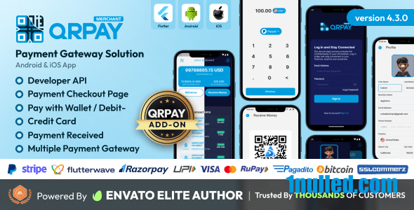 QRPay Merchant v4.3.0 Nulled - Решение для платежного шлюза