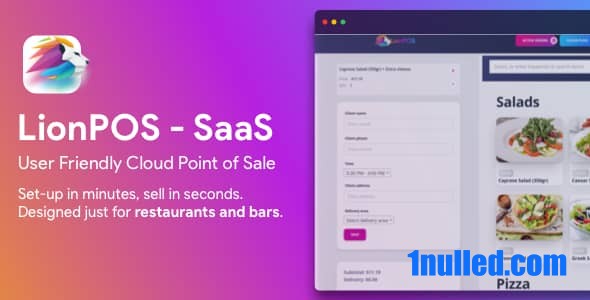 Lion POS v4.0.0 Nulled - Скрипт SaaS точки продаж для ресторанов и баров с планом помещения