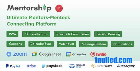 Mentorship v1.1 Nulled - Платформа подключения Ultimate Mentors для учеников