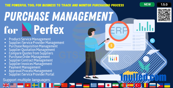 Purchase Management module for Perfex CRM v1.5.0 Free - 