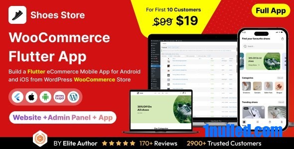 Shoes Store App v1.0 Nulled - Приложение «Магазин электронной коммерции» во Flutter 3.x (Android, iOS) с полным приложением WooCommerce