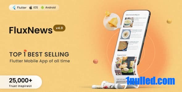 FluxNews v4.1.0 Nulled - Мобильное приложение Flutter для Wordpress