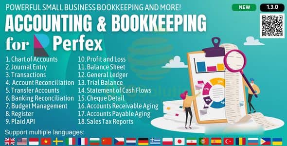 Accounting and Bookkeeping module for Perfex CRM v1.3.0 Free - 