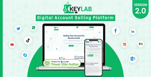 KeyLab v2.0 Nulled - Платформа для продажи цифровых аккаунтов