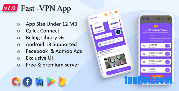 Fast-Pro VPN App v4.7.0 Nulled - VPN разблокировать прокси