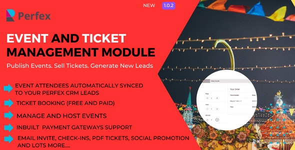 Event Management and Ticket Booking Module for Perfex v1.0.2 Free - 