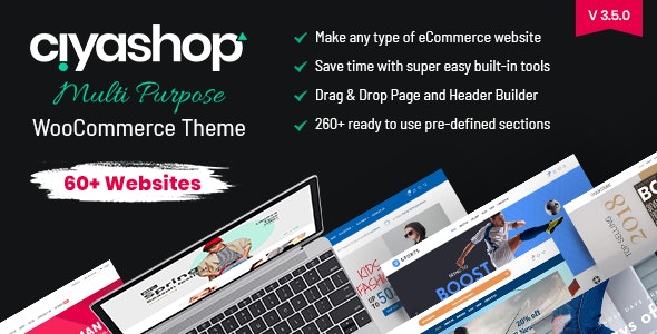 CiyaShop v4.16.0 Nulled - Адаптивная многоцелевая тема