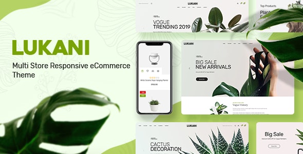 Lukani v1.1.5 Nulled - Тема Plant Store для WooCommerce WordPress