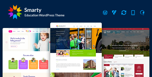 Smarty v3.5.4 Nulled - Тема WordPress «Образование» для детского сада