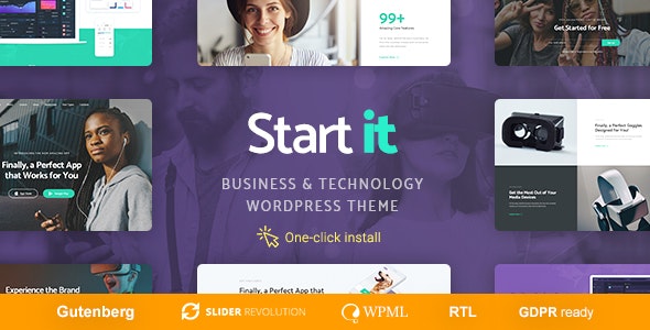 Start It v1.2.0 Nulled - Тема WP для технологических стартапов