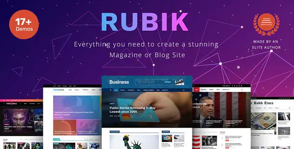 Rubik v2.9 Nulled - Идеальная тема для веб-сайта блога и журнала