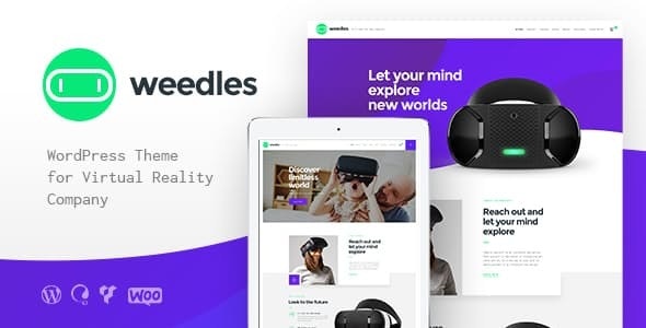 Weedles v1.1.10 Nulled - Тема WordPress для магазина целевой страницы виртуальной реальности