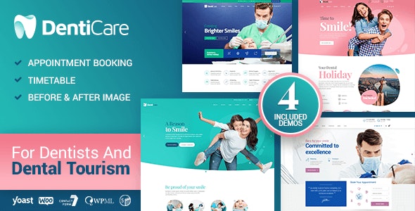 DentiCare v1.3.4 Nulled - Медицина, Стоматология Стоматологическая клиника