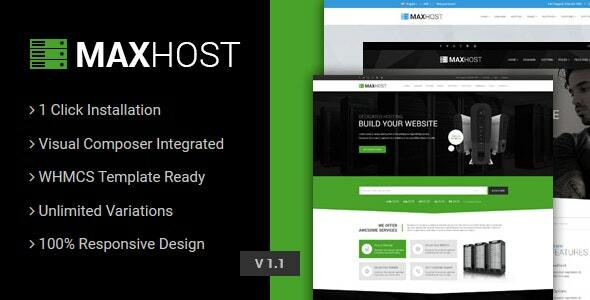 MaxHost v9.9.0 Nulled - Веб-хостинг, WHMCS и тема WordPress для корпоративного бизнеса с WooCommerce