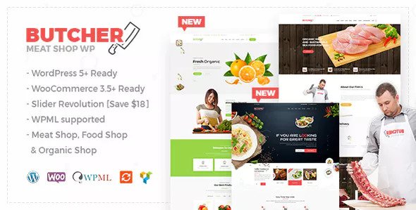 Butcher v2.36 Nulled - Тема Woocommerce для магазина мяса и органических продуктов