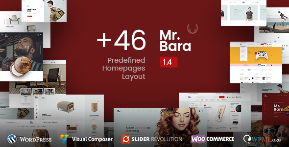 Mr.Bara v2.0.6 Nulled - Адаптивная многоцелевая тема для электронной коммерции