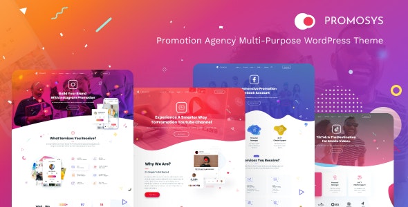 PromoSys v1.0.4 Nulled - Многоцелевая тема WordPress для услуг по продвижению