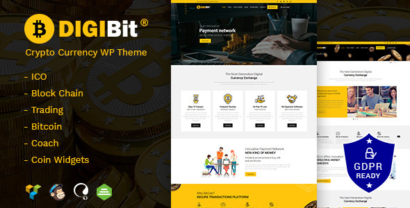 DigiBit v2.3 Nulled - WordPress тема для майнинга криптовалют