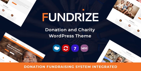 Fundrize v1.32 Nulled - Адаптивная тема для пожертвований и благотворительности