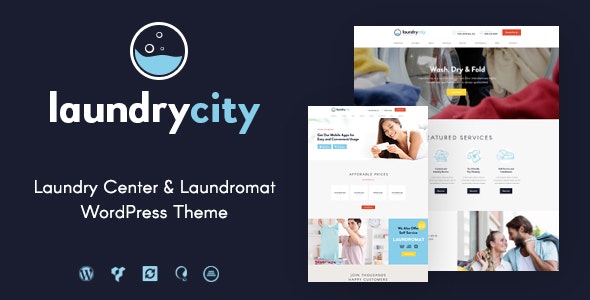 Laundry City v1.2.13 Nulled - Тема WordPress для химчистки и стирки