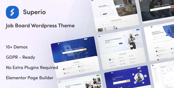 Superio v1.3.13 – Job Board WordPress Theme - 